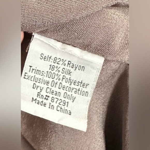 Johnny Was Joy Velvet Pintuck Poncho Embroidered Rose Brown Size XS - Picture 10 of 10